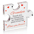 Personalized Engraved Acrylic Block Puzzle for Grandpa  Ideal Gift
